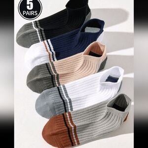 5pr Men's Low Cut Socks